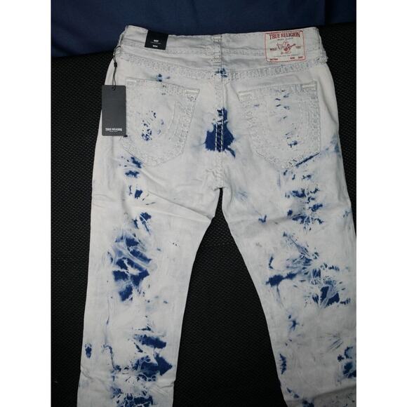 True Religion Rickey Relaxed Straight Denim Jeans MSRP $239 NWT - Picture 7 of 7